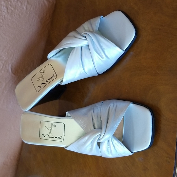 NWOB Nina Twisted Open Toe Mules - Picture 1 of 6